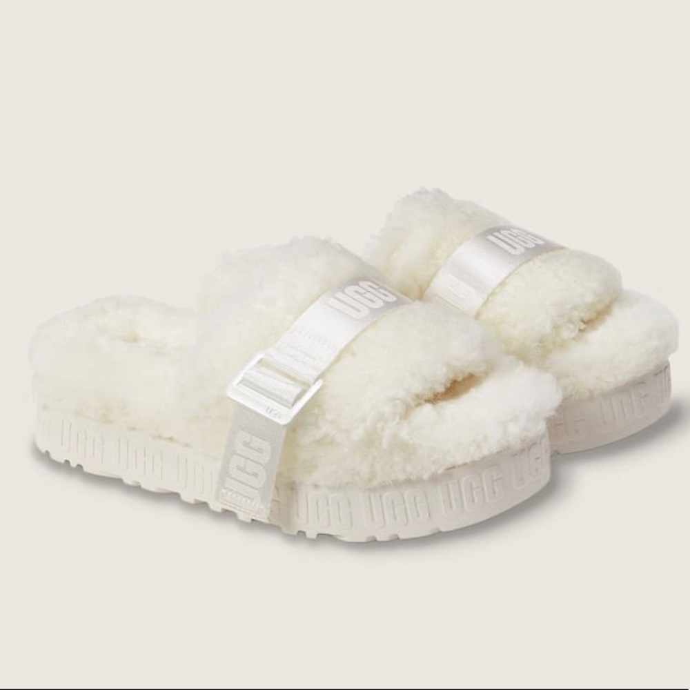 Ugg Fluffita Slide Slipper White